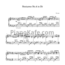 Ноты Yiruma - Nocturne No. 4 in Db - предпросмотр