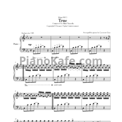 Ноты Akira Yamaoka - True - предпросмотр