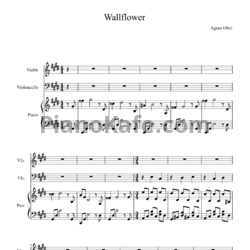 Ноты Agnes Obel - Wallflower - предпросмотр