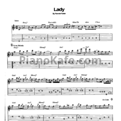 Ноты George Benson - Lady (Guitar tabs) - предпросмотр