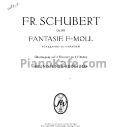 Ноты Франц Шуберт - Фантазия фа минор (Op. 103) для 2 фортепиано - предпросмотр