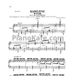 Ноты Луи Моро Готшалк - Madeleine - предпросмотр