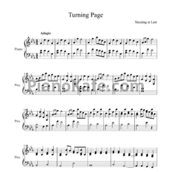 Ноты Sleeping at Last - Turning page - предпросмотр