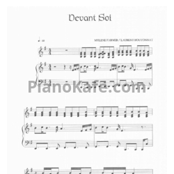 Ноты Mylene Farmer - Devant Soi - предпросмотр