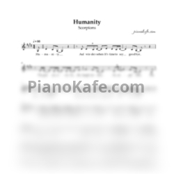 Ноты Scorpions - Humanity (Вокальная партия) - предпросмотр