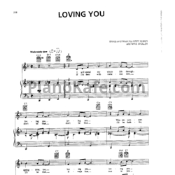 Ноты Elvis Presley - Loving you (Версия 2) - предпросмотр