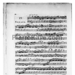 Ноты Франсуа Девьен - Соната для гобоя и бассо сонтинуо соль мажор (Op.71 №1). Клавир - предпросмотр