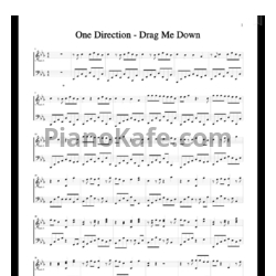 Ноты One Direction – Drag me down - предпросмотр