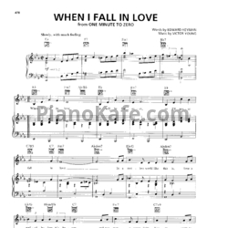Ноты Victor Young - When I fall in love - предпросмотр