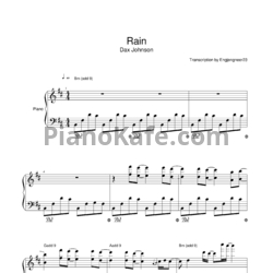 Ноты Dax Johnson - Rain