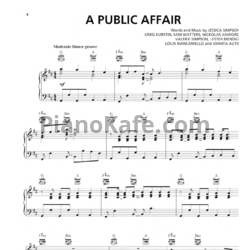 Ноты Jessica Simpson - A public affair (Книга нот)