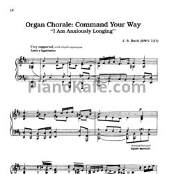 Ноты Вильгельм Кемпф, И. Бах - Organ Chorale "Befiehl du Deine Wege" (BWV 727) - предпросмотр