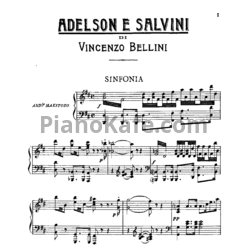 Ноты Винченцо Беллини - Опера «Адельсон и Сальвини». Акт 1. Вокальная партия