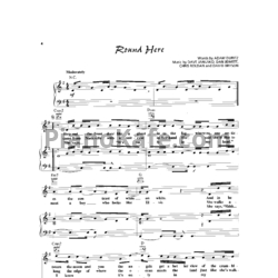 Ноты Counting Crows - Round here - предпросмотр