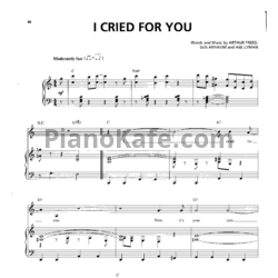 Ноты Billie Holiday - I cried for you - предпросмотр