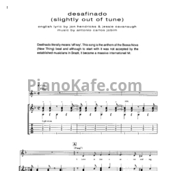 Ноты Antonio Carlos Jobim - Desafinado (Voice and Guitar tabs) - предпросмотр