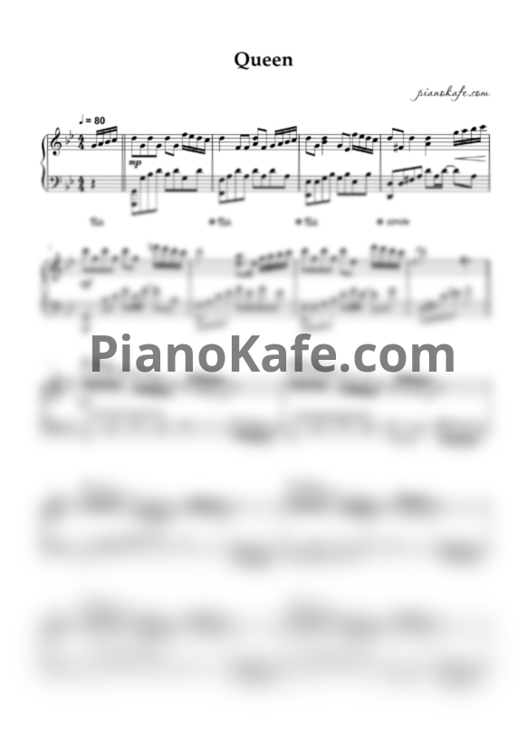Ноты Michael Yanis - Queen - PianoKafe.com