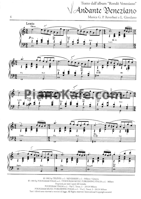 Ноты Rondo Veneziano - The best of (Книга нот) - PianoKafe.com