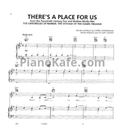 Ноты Carrie Underwood - There's a place for us