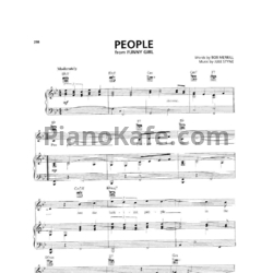 Ноты Barbra Streisand - People - предпросмотр