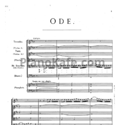 Ноты Георг Гендель - Кантата "Ода ко дню рождению королевы Анны" (HWV 74) - предпросмотр