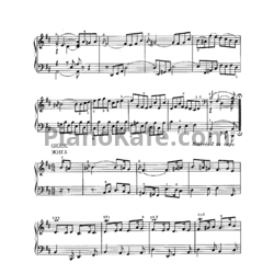 Ноты И. Бах - Французская увертюра (сюита) для клавира. Жига (BWV 831) - предпросмотр