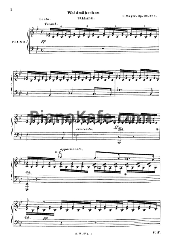Ноты Ш. Майер - 12 маленьких характеристических тональных картинки для фортепиано - PianoKafe.com