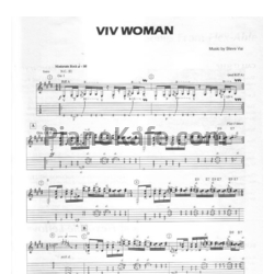 Ноты Steve Vai - Viv woman - предпросмотр
