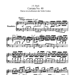 Ноты И. Бах - Кантата №40 "Darzu ist erschienen der sohn gotten" (BWV 40) - предпросмотр