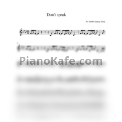 Ноты No Doubt - Don't speak (баян) - предпросмотр