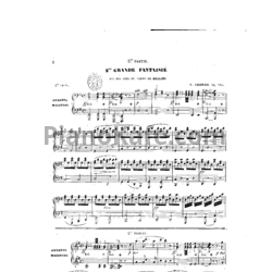 Ноты Карл Черни - 2 большие фантазии на любимые мотивы оперы "Норма" (Op. 689, клавир) - предпросмотр