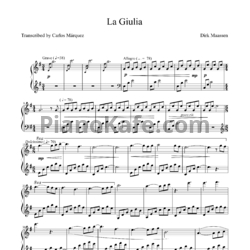 Ноты Dirk Maassen - La giulia - предпросмотр