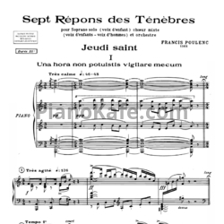 Ноты Франсис Пуленк - 7 респонсориев Страстной пятницы (Клавир) - предпросмотр
