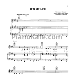 Ноты No Doubt - It's my life - предпросмотр