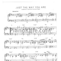Ноты Billy Joel - Just the way you are - предпросмотр