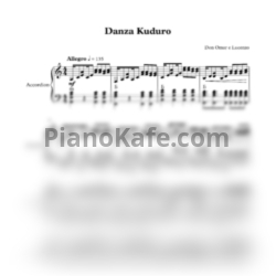 Ноты Don Omar - Danza kuduro - предпросмотр