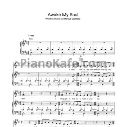 Ноты Mumford & Sons - Awake my soul - предпросмотр