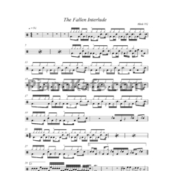 Ноты Blink-182 - The fallen interlude - предпросмотр