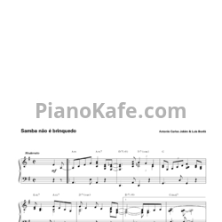 Ноты Antonio Carlos Jobim & Luis Bonfá - Samba não é brinquedo - предпросмотр