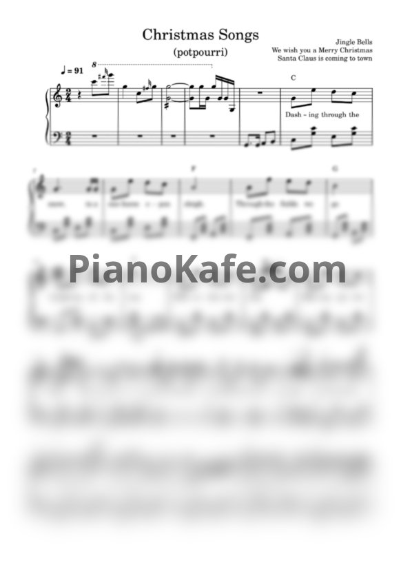 Ноты Play The Piano - Christmas songs - PianoKafe.com