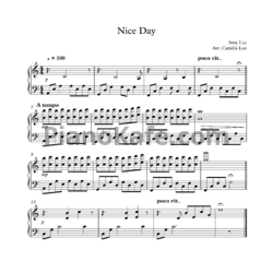 Ноты Amy Lee - Nice day - предпросмотр