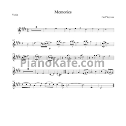 Ноты Gleb Cherukhin - Memories - предпросмотр