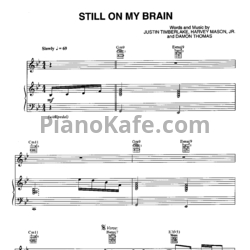 Ноты Justin Timberlake - Still on my brain - предпросмотр