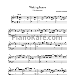 Ноты Ed Sheeran - Visiting hours - предпросмотр