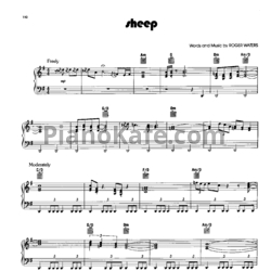 Ноты Pink Floyd - Sheep - предпросмотр