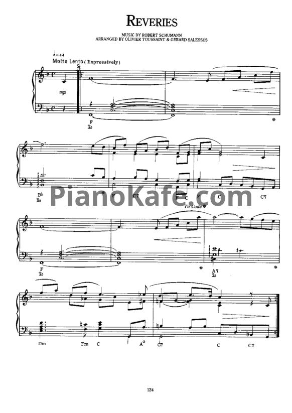 Ноты Richard Clayderman - Reveries - PianoKafe.com