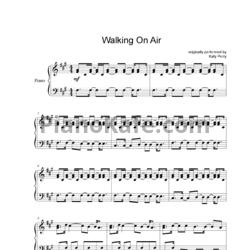 Ноты Katy Perry - Walking on air (Piano cover) - предпросмотр