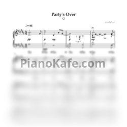 Ноты Q - Party's over - предпросмотр