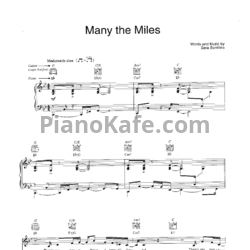 Ноты Sara Bareilles - Many The Miles - предпросмотр