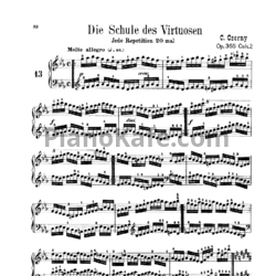 Ноты Карл Черни - Школа виртуозов, Op. 365 - предпросмотр